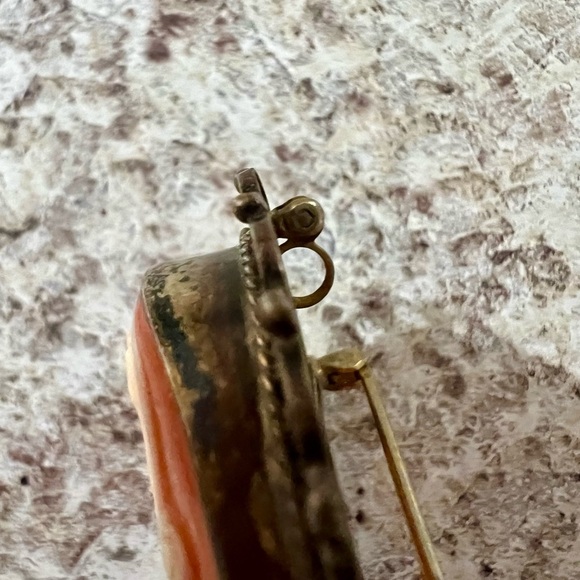 Antique Sterling shell cameo/pendant - Picture 5 of 11